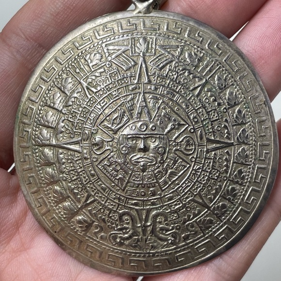 Aztec Calendar Necklace - Picture 4 of 4